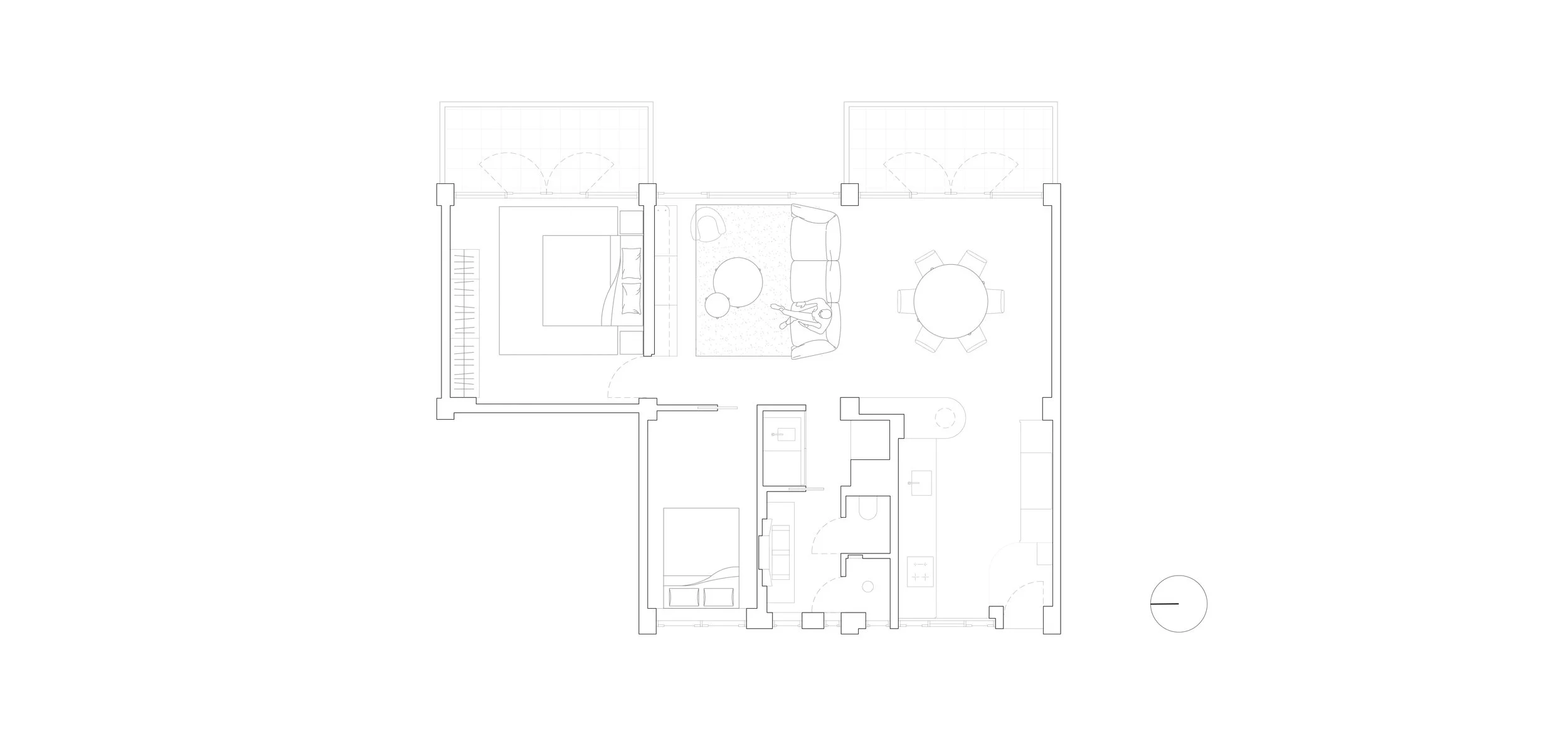 Floor plan · Watercolour Apartment Interior Renovation