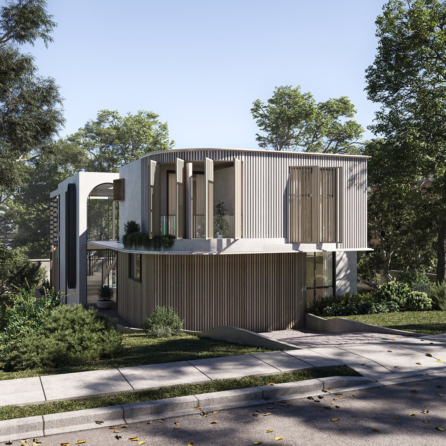 Hurstville Grove: منزل بطراز البحر المتوسط الحديث