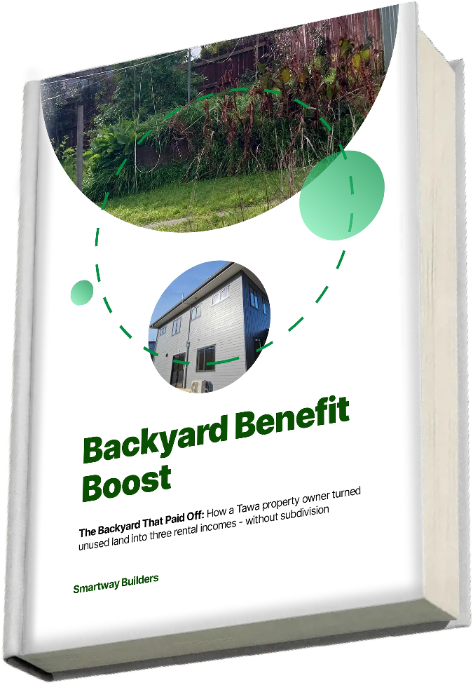 Wellington backyard transformed into three rental income streams