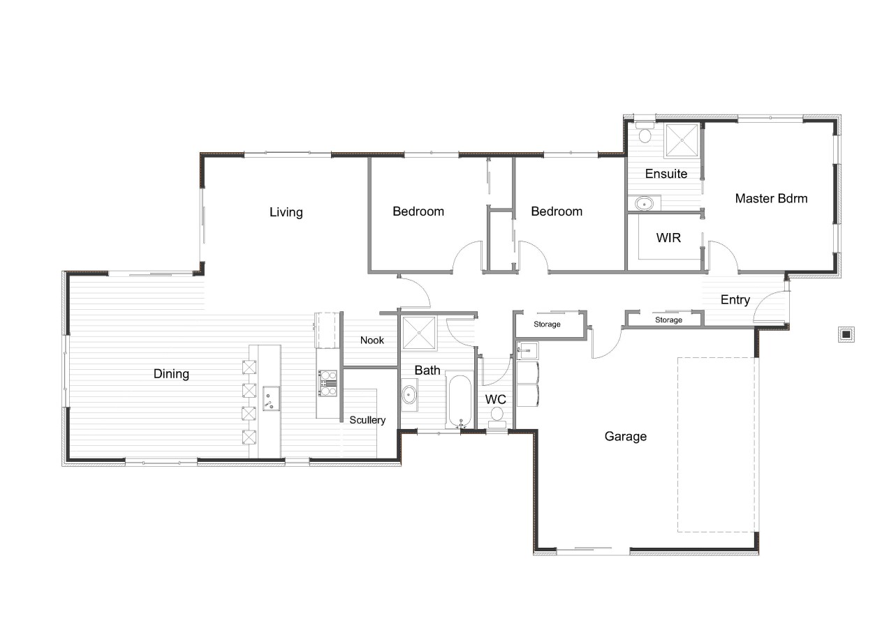 Floor plan · Kaipara Display Home at Lockerbie Estate