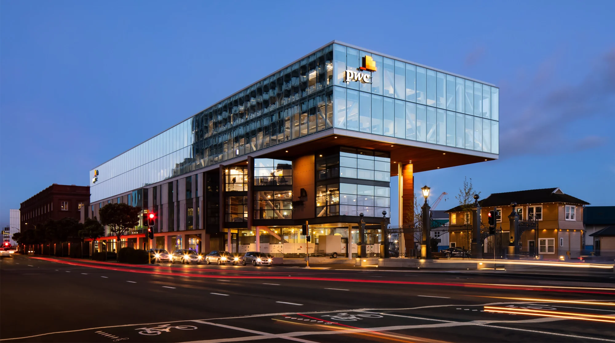 惠灵顿海滨 PwC Centre 五层办公楼