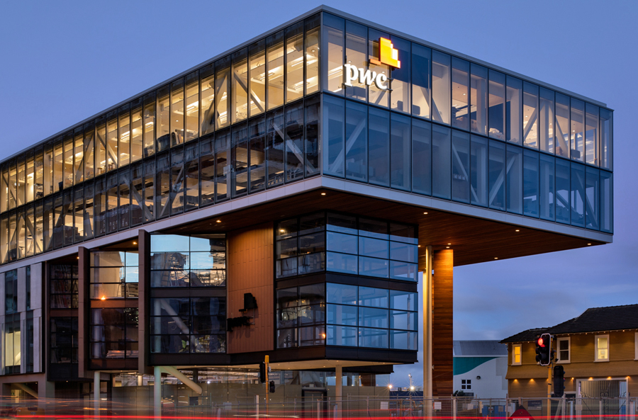 PwC Centre Five-Storey Office Building at Wellington Waterfront