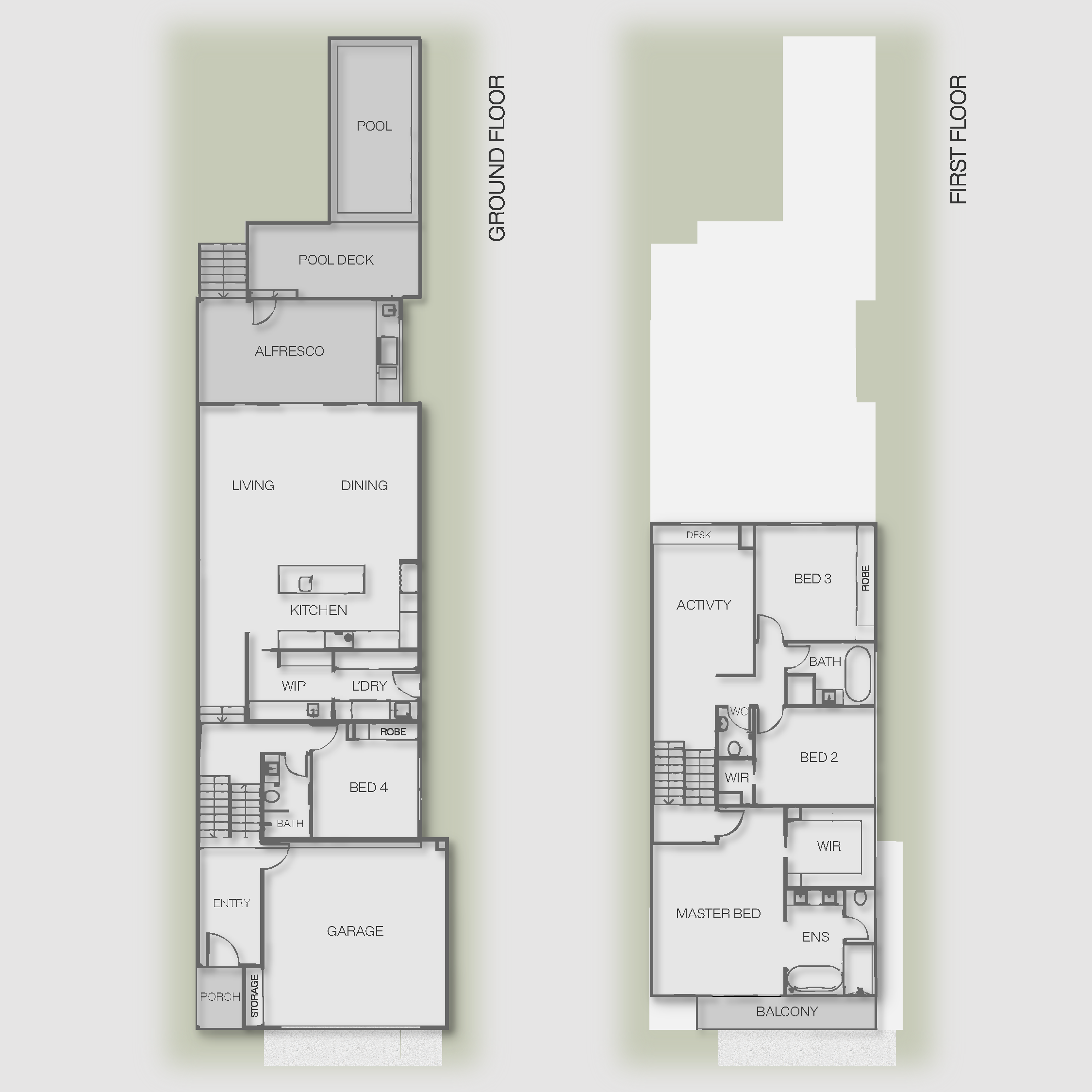 Floor plan · Taringa Sloping Block Custom Home