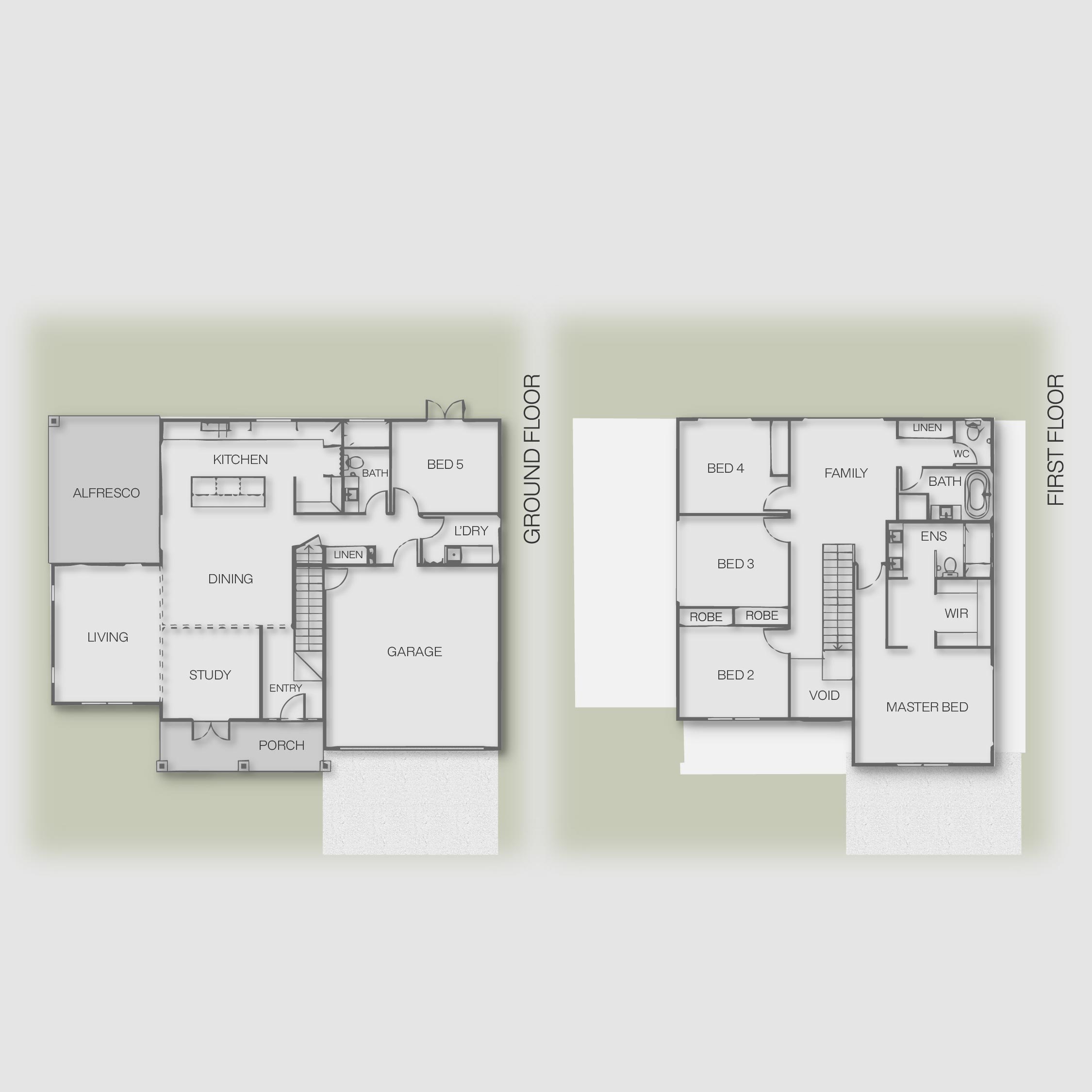 平面图 · Southern Sherwood:自然质感与现代造型的结合