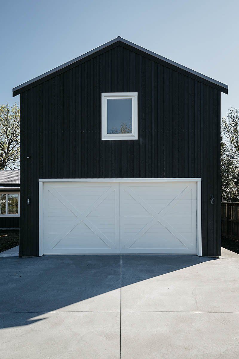 Black and white architect-designed new home at Point Wells