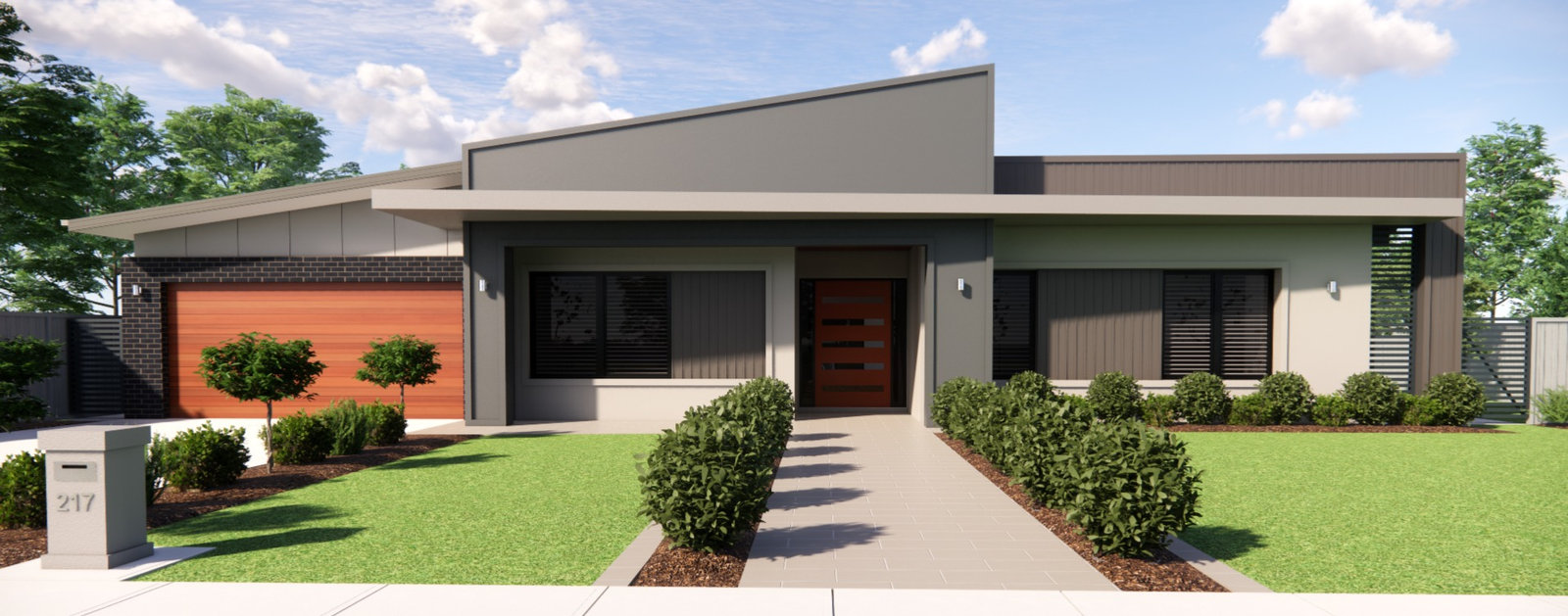Table Top Road Modern Single-Storey Residence