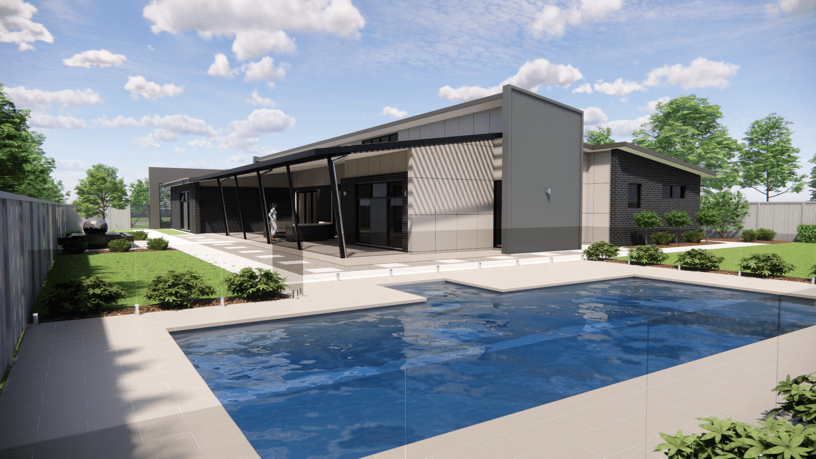Table Top Road Modern Single-Storey Residence
