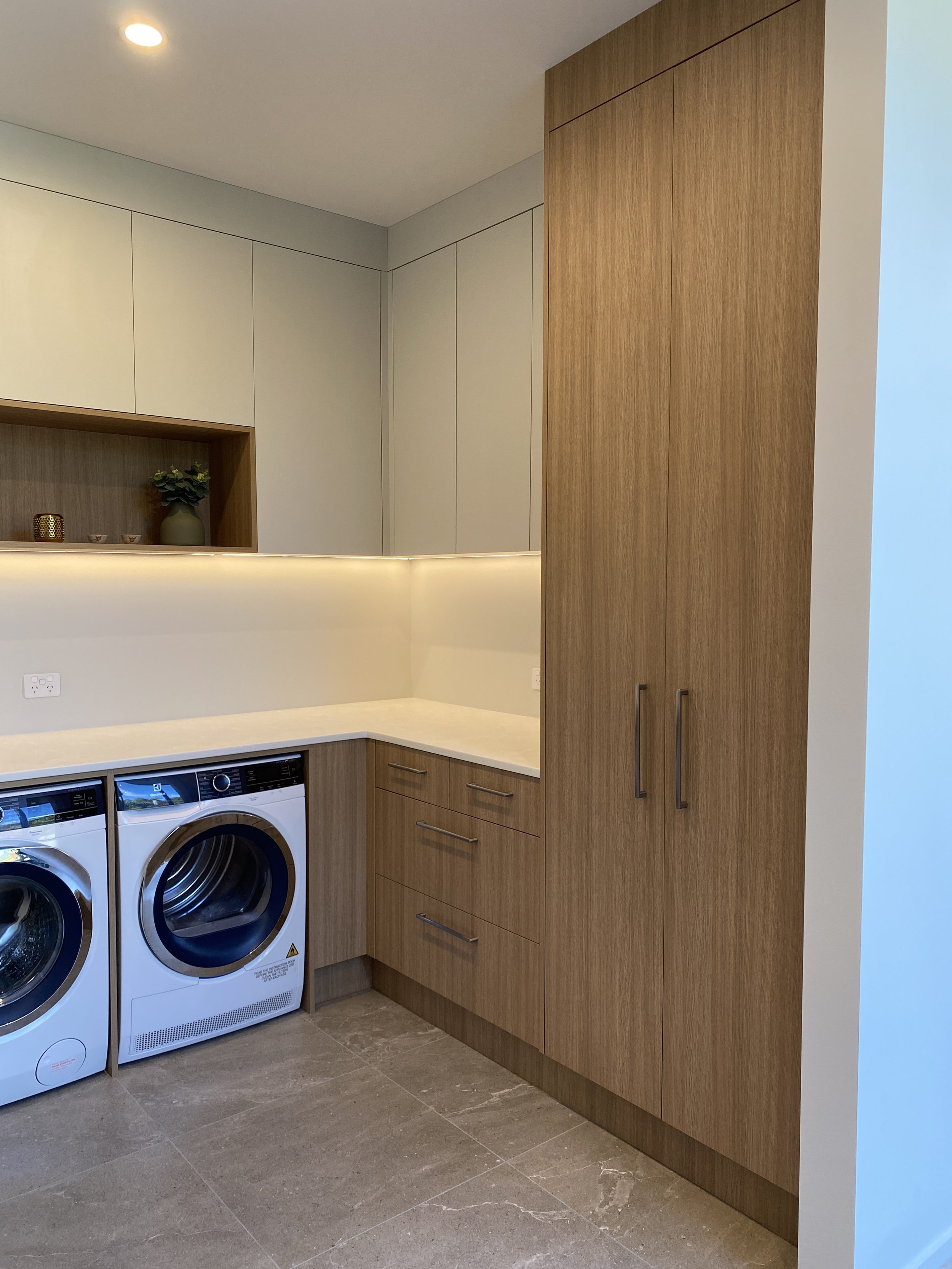 Havelock North Laundry and Hallway Custom Cabinetry