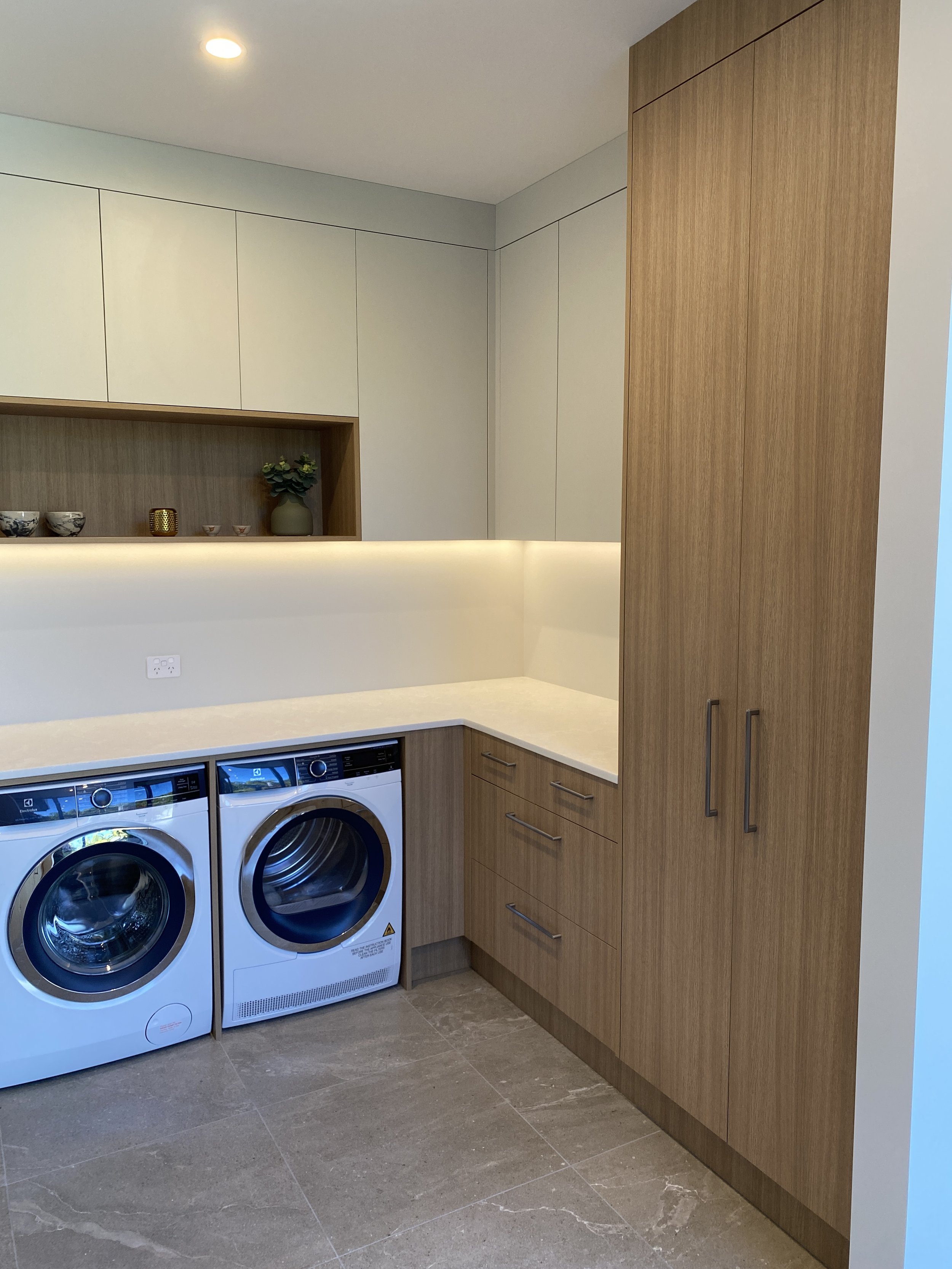 Havelock North Laundry and Hallway Custom Cabinetry