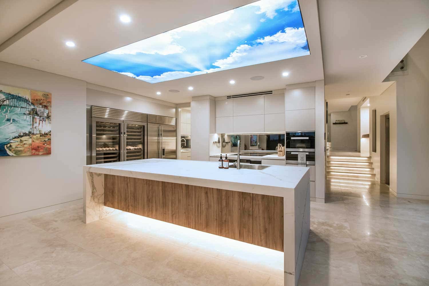 Prestigious Residence The Bec, Three-Level Water Feature Design