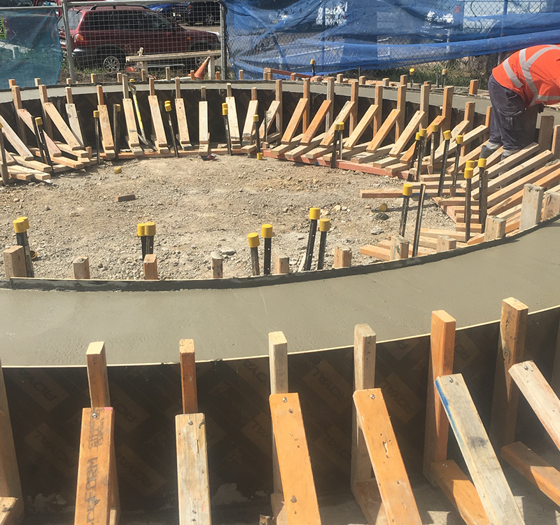 Oakflats Overflow Pump Station Deep CFA Secant Pile Support Works