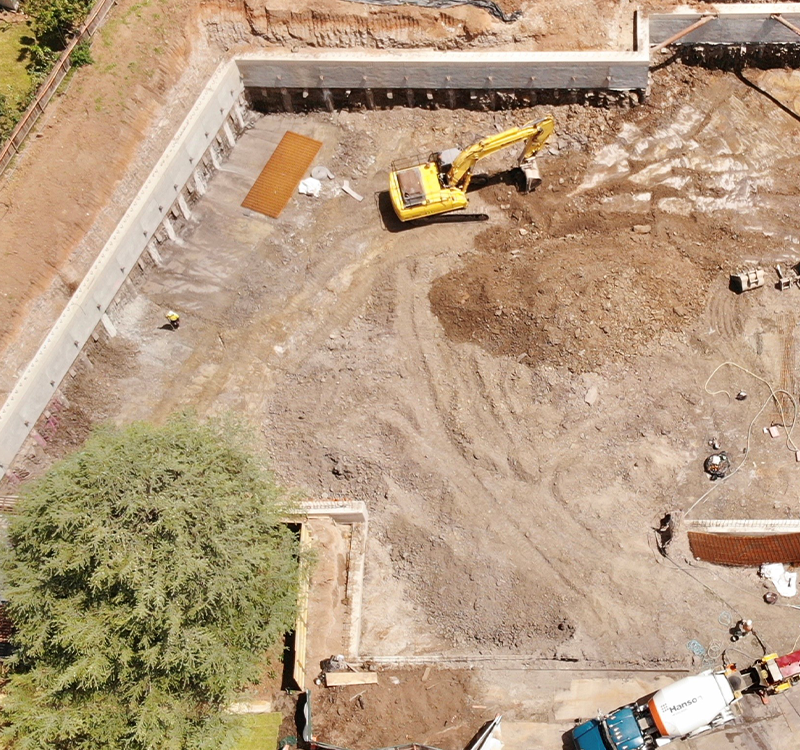 Baulkham Hills Two-Level Basement Slope Protection Pile Works