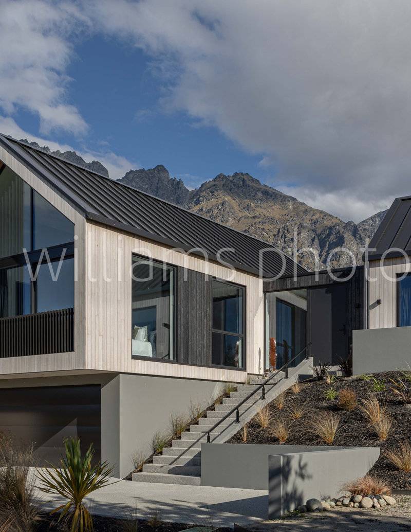 Queenstown Residential Carbonised Accoya Interior and Exterior Feature Walls