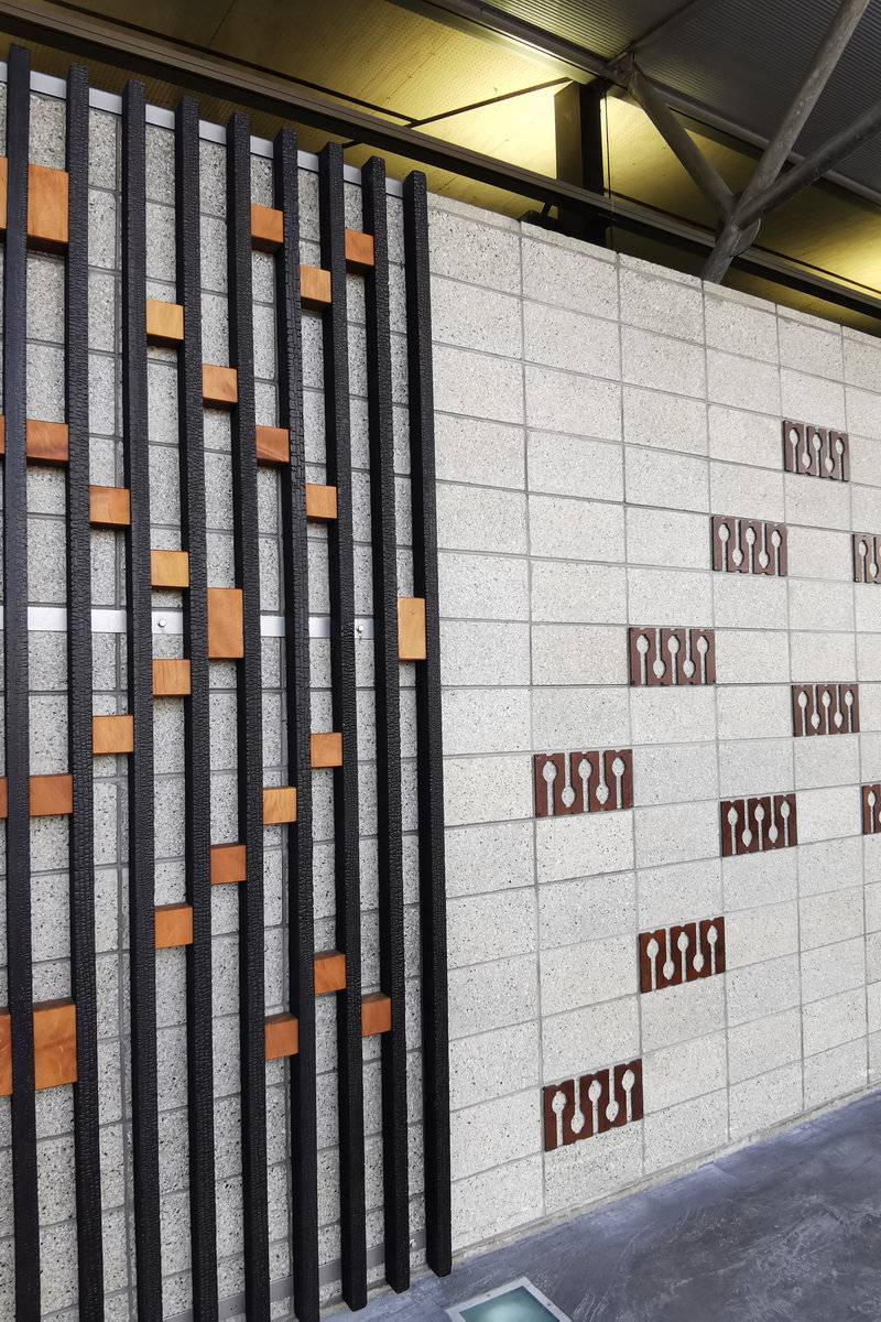Hamilton Airport Charred Accoya Timber Cladding Wall