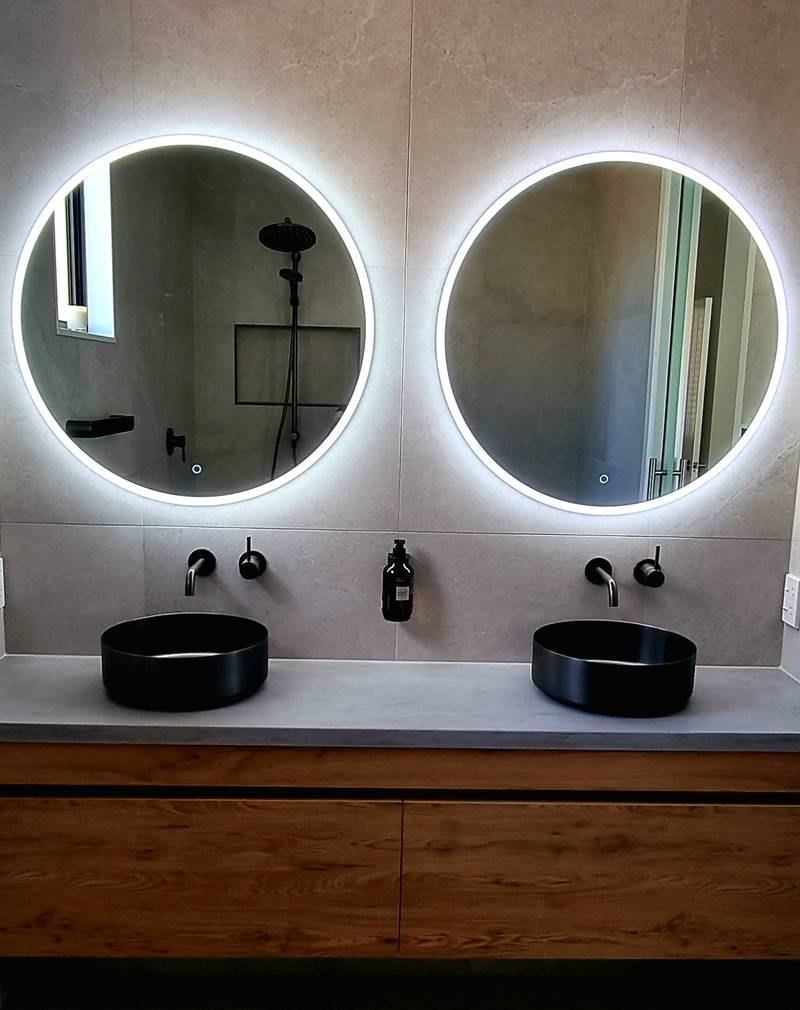 Half Moon Bay Minimalist Modern Bathroom Renovation