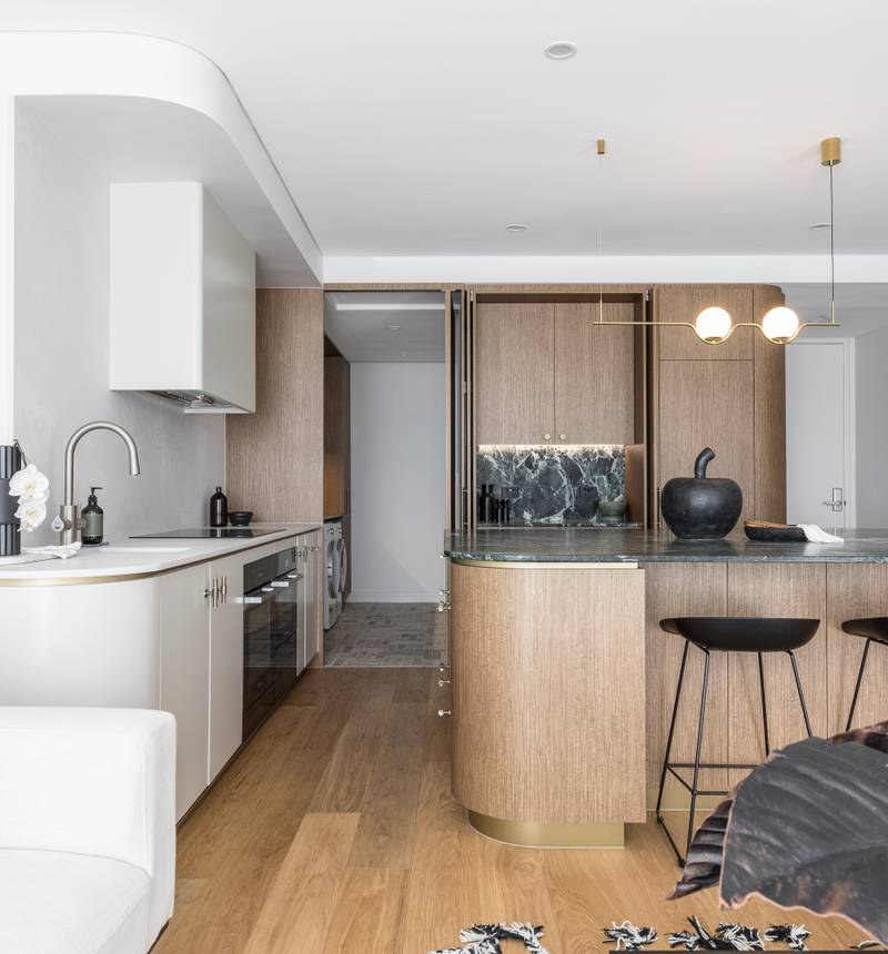 Cremorne Apartment Renovation, Custom Joinery and Italian Marble