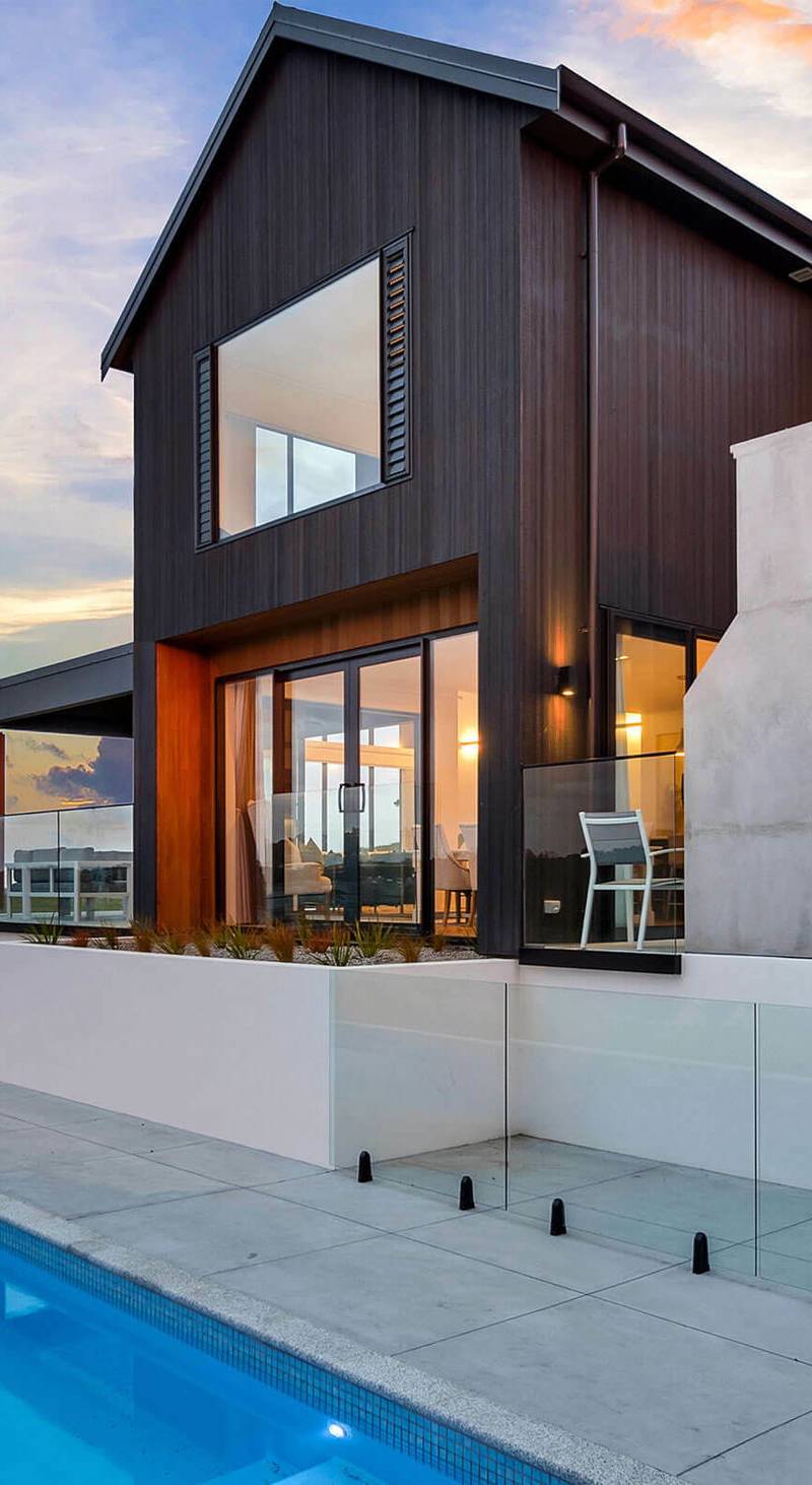 Modern Residence on a Sloping Waterfront Site at Weiti Bay