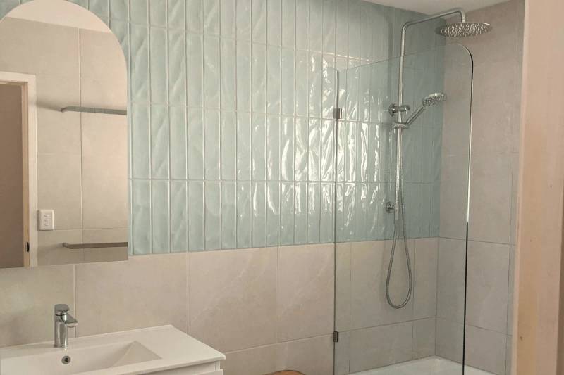 Calamvale Bathroom Renovation, Modern Minimalist Style