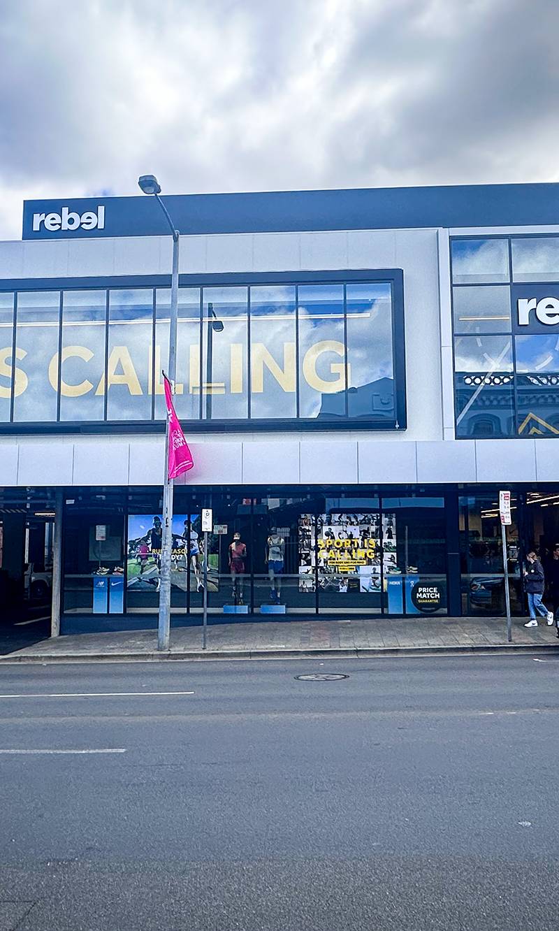 Rebel Sport Launceston Commercial Retail Store Construction