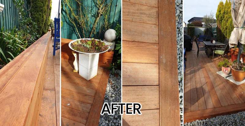 Merivale residential deck replacement with Kwila timber