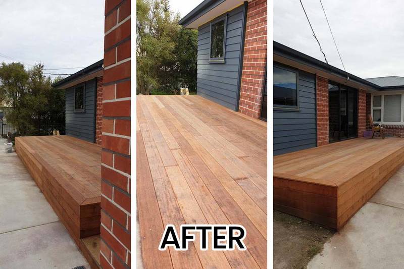 Shirley residential earthquake repairs and new Kwila timber deck