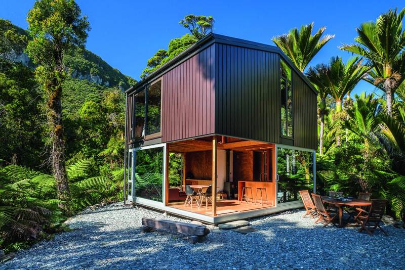 尼考棕榈间的小屋，Punakaiki