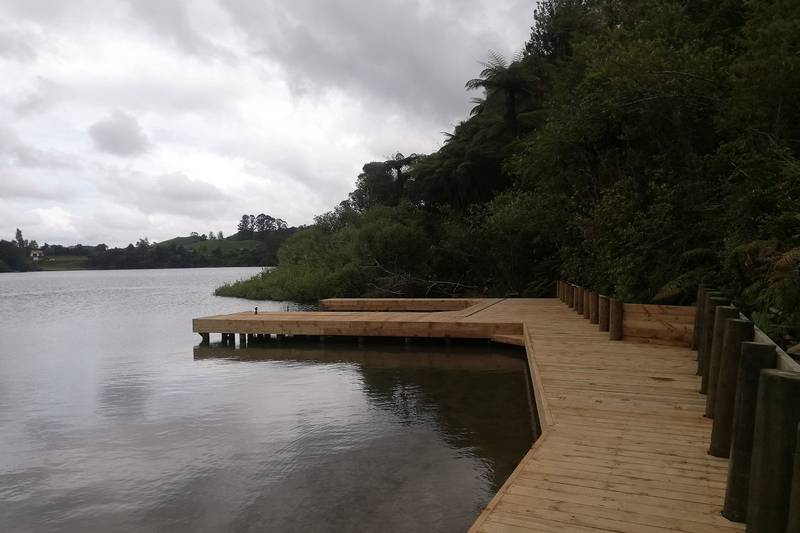 Te Karaka Lakeside Boathouse Construction