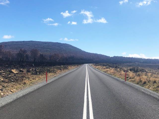 Highland Lakes Road, Liawenee 도로 수리 공사