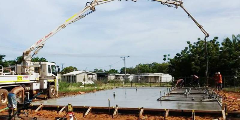 Gapuwiyak 52套社區住宅混凝土地面工程