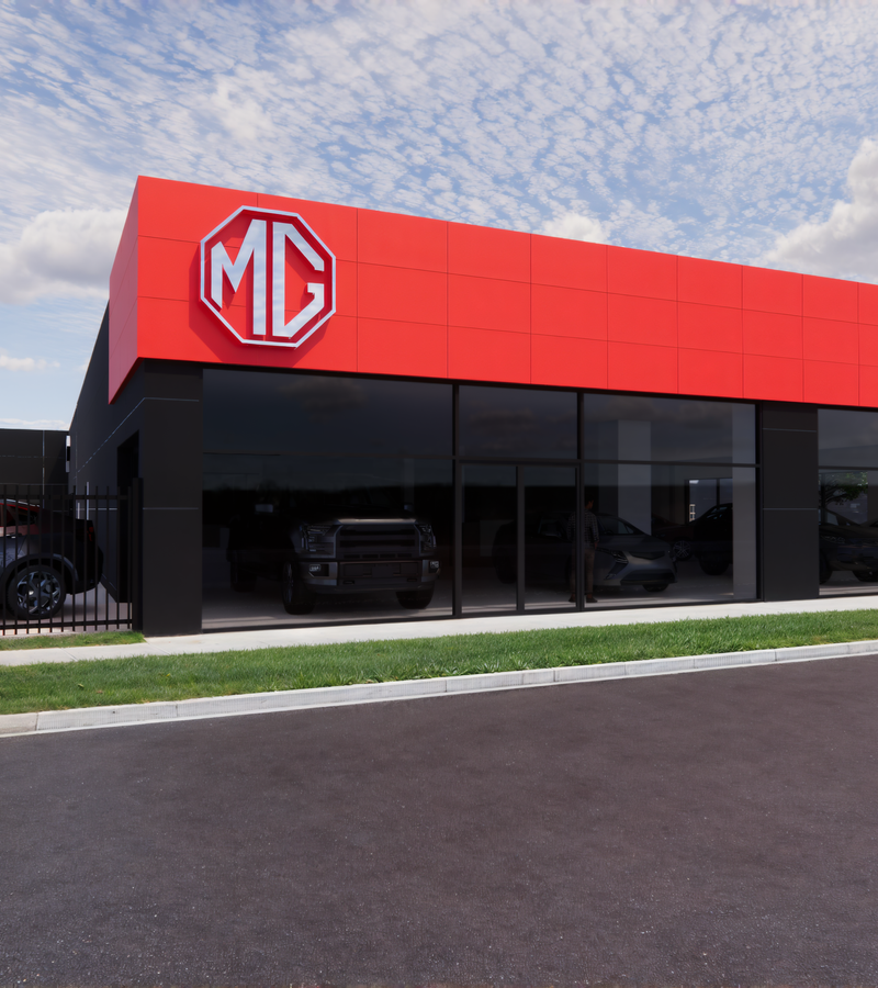 MG Dealership Facade Upgrade and Interior Renovation, Wodonga